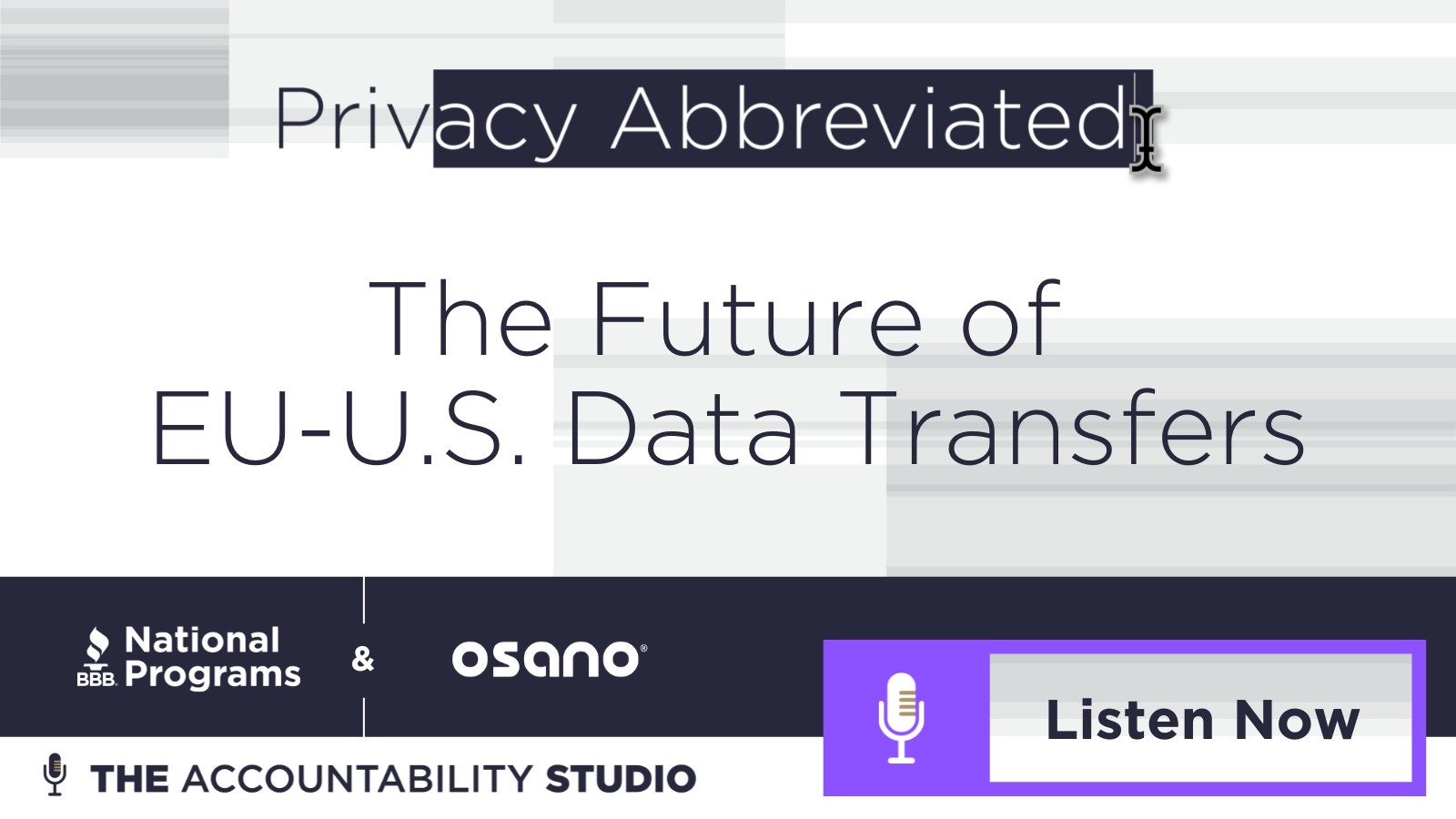 The Privacy Shield: Update on the state of play of the EU-US data